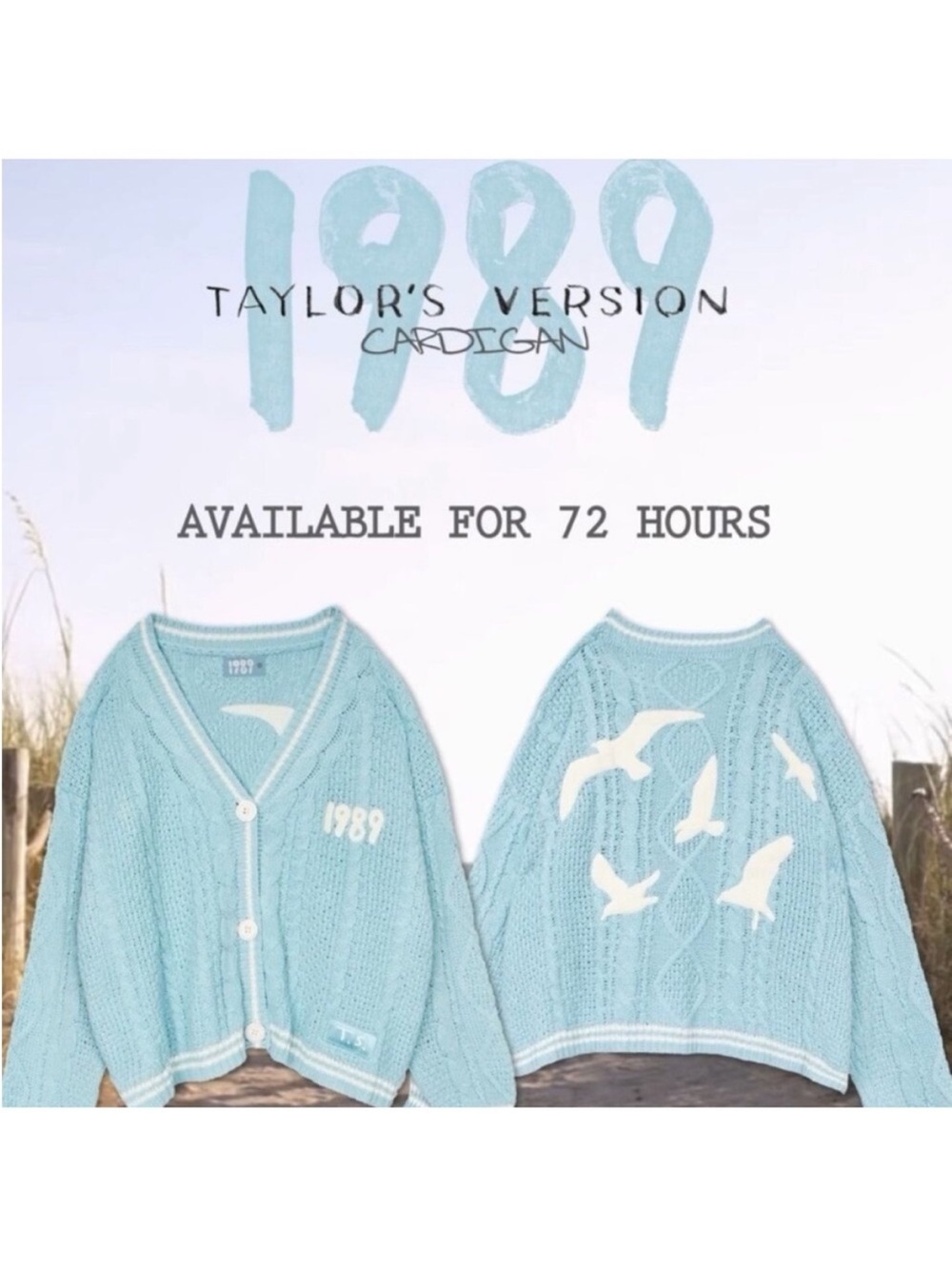 Taylor Swift 1989 cardigan women's size XS/S